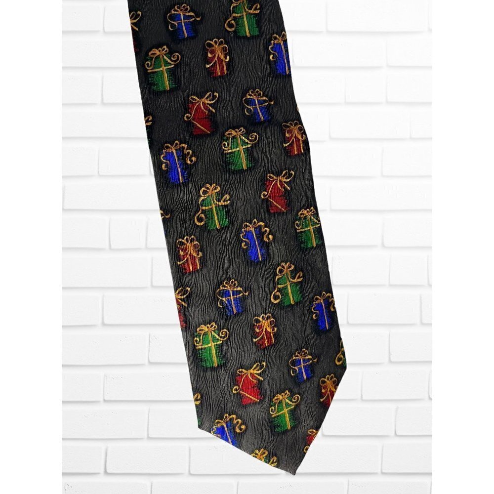 5/$25 J.Z.‎ Richards Mens Necktie 100% Silk Novelty Christmas Holiday Gift